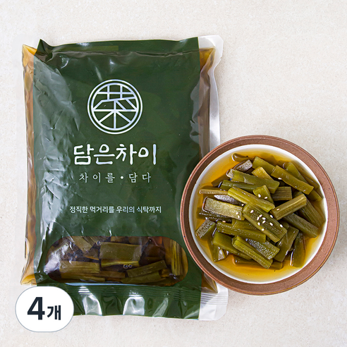 담은차이 궁채 장아찌, 1kg, 4개