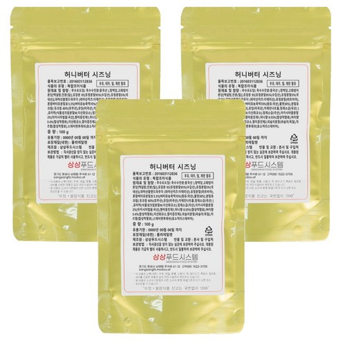 상상시즈닝 허니버터 시즈닝, 100g, 3개