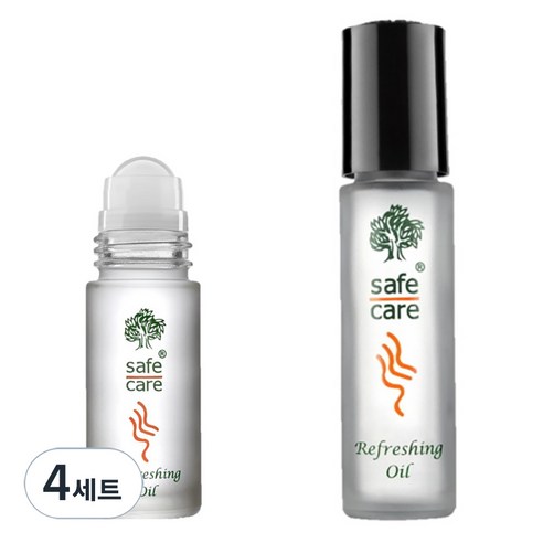 세이프케어 리프레싱 아로마오일 멘톨 시트러스향 5ml +10ml, 10ml, 4세트
