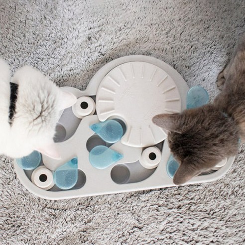 니나오토슨 고양이 레이니 데이 퍼즐 장난감, 혼합색상, 1개