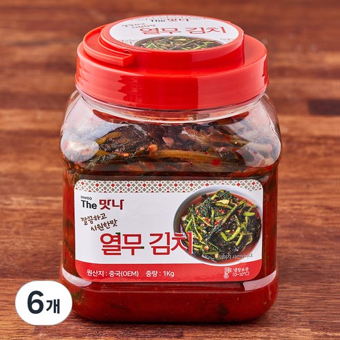 더맛나 열무김치, 1kg, 6개