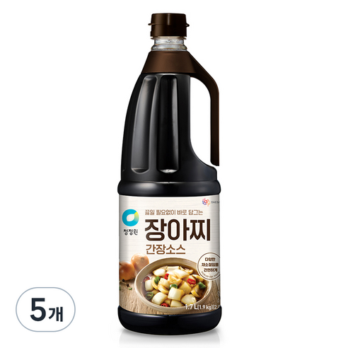 대상 청정원 장아찌 간장소스, 5개, 1.7L