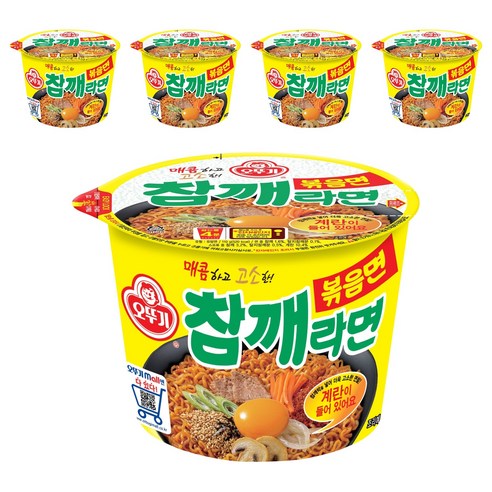 오뚜기 참깨라면 볶음면 110g, 5개
