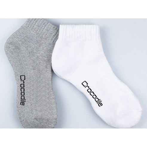 편안함과 스타일을 책임지는 크로커다일 남성용 밴딩 무지 단목 양말