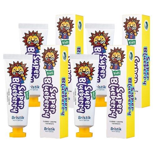 브리스틱 어린이 불소 케이엘 치약, 50g, 4개