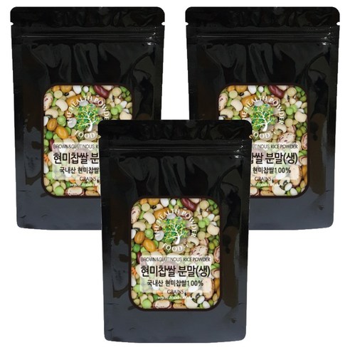 스쿨아이 국내산 현미찹쌀 분말 생, 1.2kg, 3개