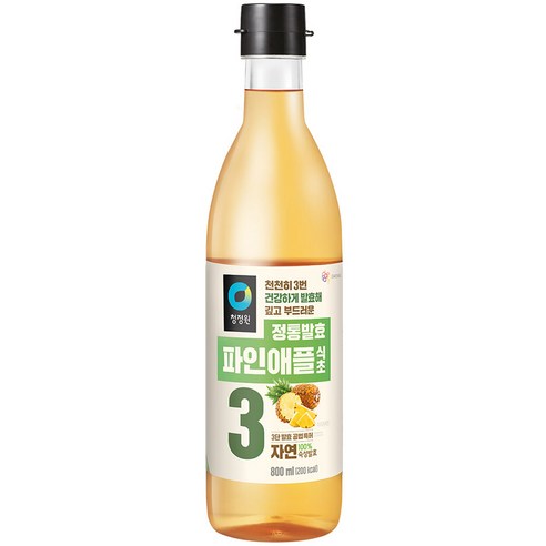 청정원 정통 파인애플 식초, 800ml, 5개