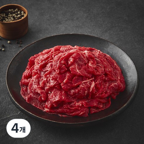 한우 1등급 불고기/샤브샤브용 (냉장), 300g, 4개