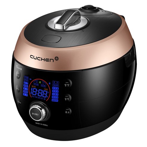 쿠첸 엣지블랙 10인용 전기밥솥, CJS-FD1020RDV, Black / Rose Gold
