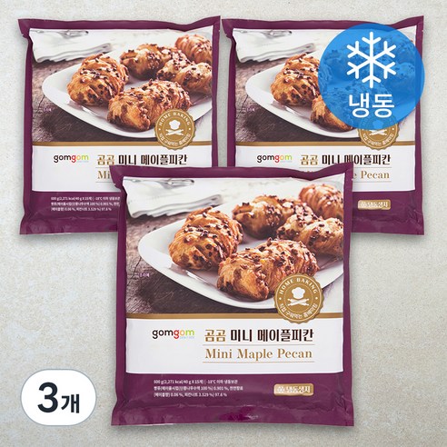 곰곰 미니 메이플피칸 (냉동), 40g, 15개입, 3개