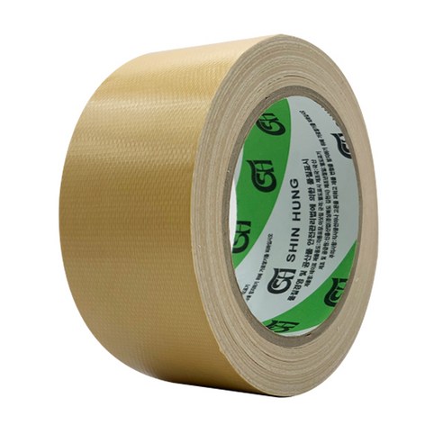 신흥테이프 대용량 면테이프 베이지 48mm x 25m, 1개