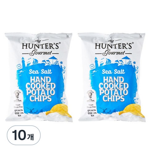 헌터스고메 씨솔트 포테이토칩, 125g, 10개