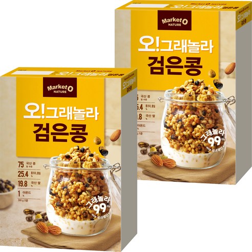 오그래놀라 검은콩 시리얼, 365g, 2개