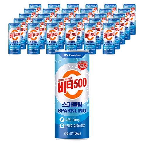 광동 비타500 스파클링, 250ml, 48개