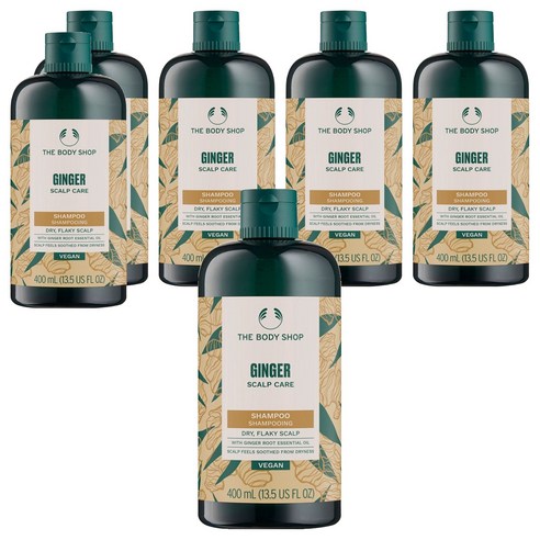 더바디샵 진저샴푸, 400ml, 4개