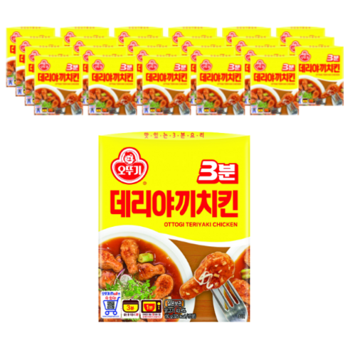 오뚜기 3분 데리야끼치킨, 150g, 5개