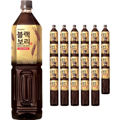 하이트진로 블랙보리차 음료, 1.5L, 48개