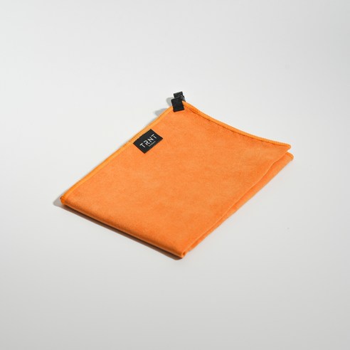 티알앤티 국산 프리미엄 건식 스포츠타월 XS 40 x 40cm, 오렌지 오커, 1개