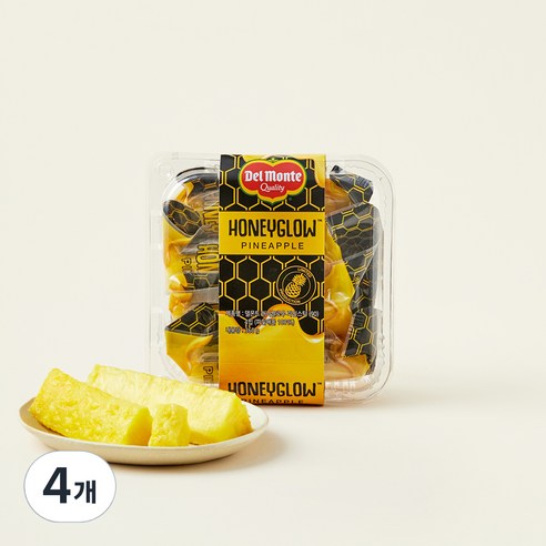 델몬트 허니글로우 파인스틱 4입, 360g, 4개