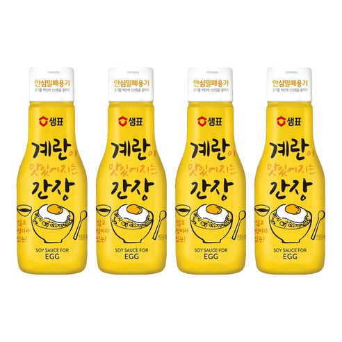 샘표 계란이 맛있어지는 간장, 4개, 200ml