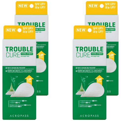 아크로패스 트러블큐어 24p + 스킨 클렌저 12p 스팟패치 세트, 4개, 1세트