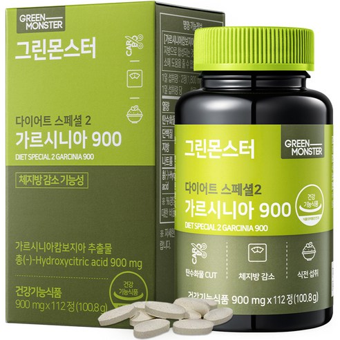 그린몬스터 다이어트 스페셜 2 가르시니아 900, 112정, 1개