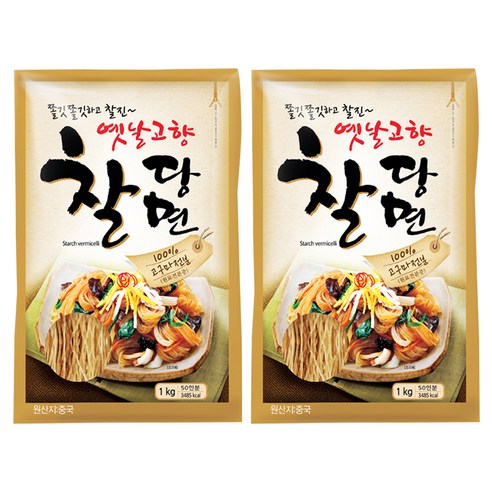 진미 옛날고향찰당면, 1kg, 2개