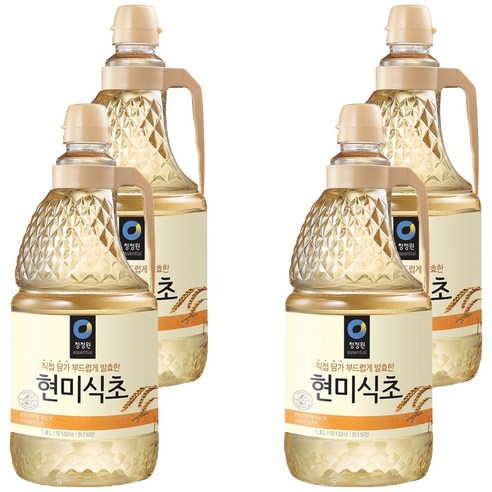 청정원 현미식초, 1.8L, 4개