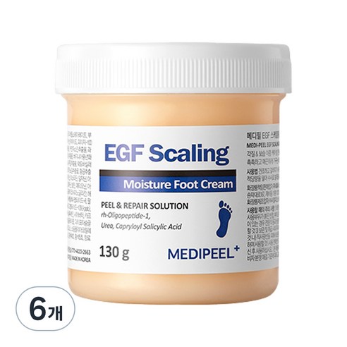 메디필 EGF 스케일링 모이스처 풋 크림 130g, 1개입, 6개