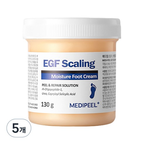 메디필 EGF 스케일링 모이스처 풋 크림 130g, 1개입, 5개