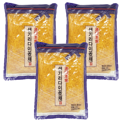 토호식품 샌기리다이꽁 채, 1kg, 3개