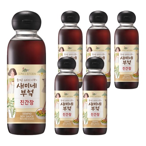 새미네부엌 진간장, 450ml, 6개