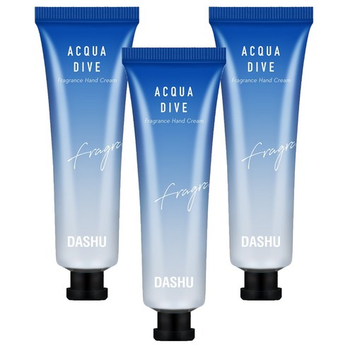 다슈 모이스처 퍼퓸 핸드크림 아쿠아 다이브, 50g, 3개
