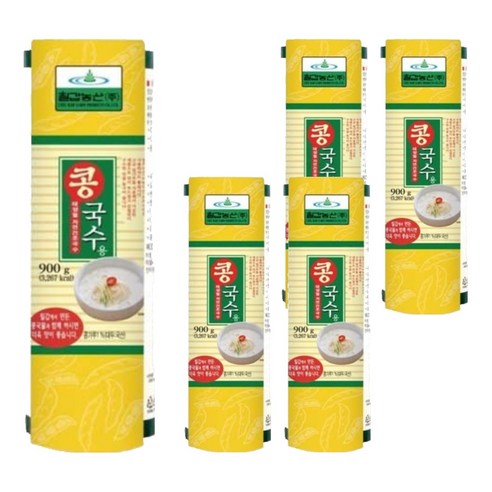 칠갑농산 콩국수용 국수, 900g, 5개