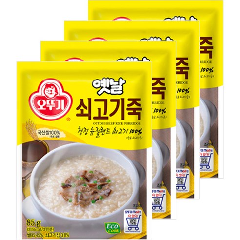 오뚜기 옛날 쇠고기죽, 85g, 6개