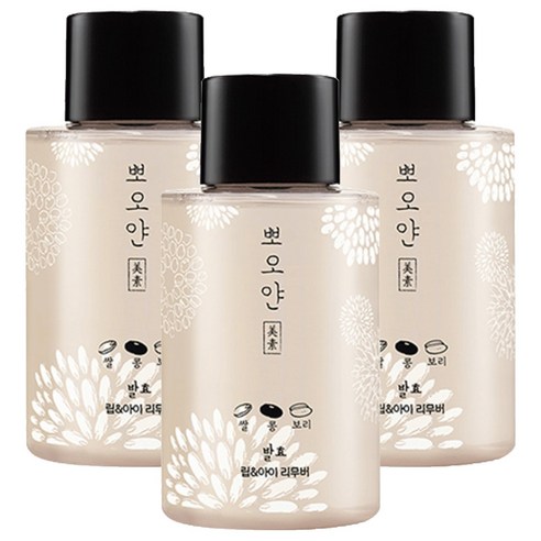 뽀오얀 미소 발효 립 앤 아이 리무버, 120ml, 3개