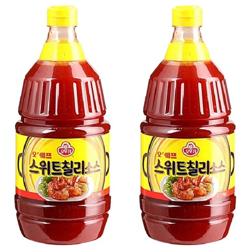오뚜기 스위트 칠리소스, 2.1kg, 2개