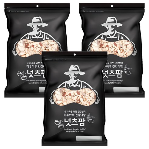 넛츠팜 아몬드 슬라이스, 700g, 3개