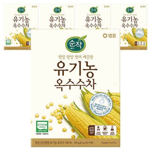 순작 유기농 옥수수차, 10g, 30개입, 5개