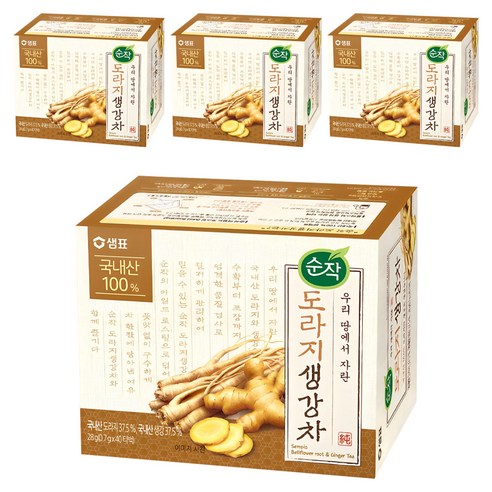 순작 도라지 생강차, 0.7g, 40개입, 4개