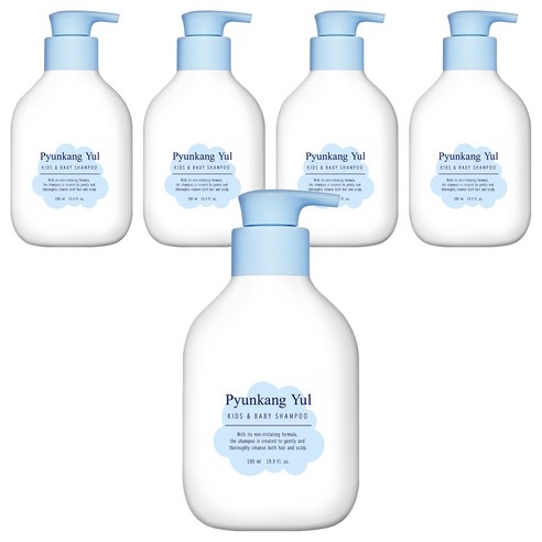 편강율 키즈 앤 베이비 샴푸 베이비파우더, 590ml, 5개