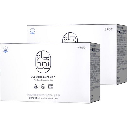 안국건강 오메가 루테인 플러스, 30캡슐, 6개