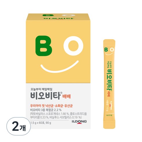 비오비타 배배 유아 유산균, 90g, 2개