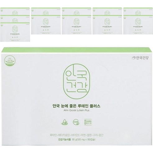 안국건강 NEW 눈에좋은 루테인 플러스, 60캡슐, 12개