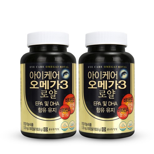 종근당건강 아이케어 오메가3 로얄, 1200mg, 2개