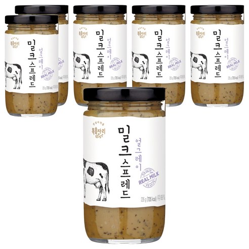 복음자리 밀크스프레드 얼그레이, 235g, 6개