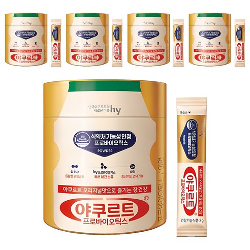 한국야쿠르트 프로바이오틱스 유산균, 120g, 5개