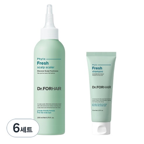 닥터포헤어 피토프레시 스칼프 스케일러 200ml + 샴푸 70ml 세트, 6세트
