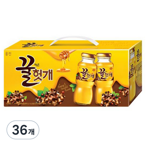 웅진 꿀먹은 헛개 음료, 180ml, 36개