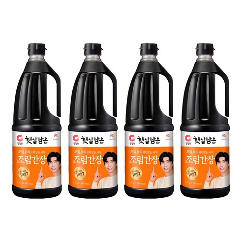 햇살담은 청정원 조림간장, 1.7L, 4개